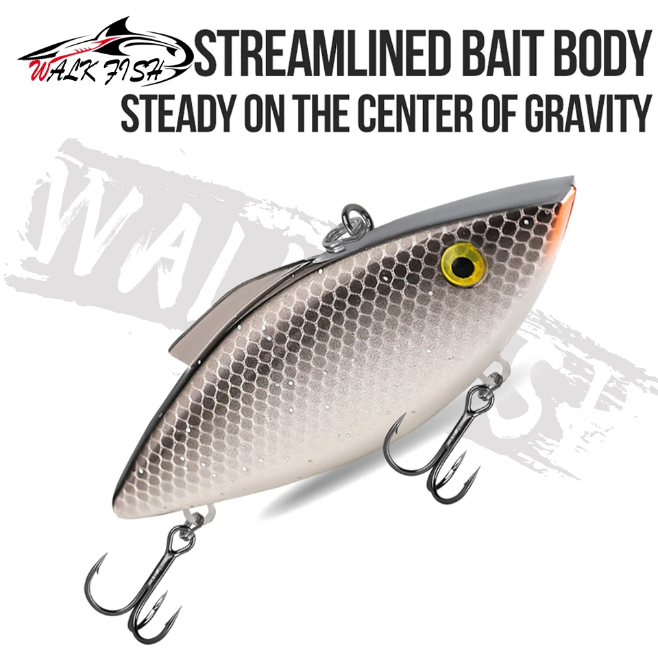 المشي الأسماك 11.4 جرام 18.6 جرام غرق VIB إغراء قشرعة الشفاه كرانكبيت الصيد تهزهز الاهتزاز بايك الصيد دي Pesca الاصطناعي Leurre