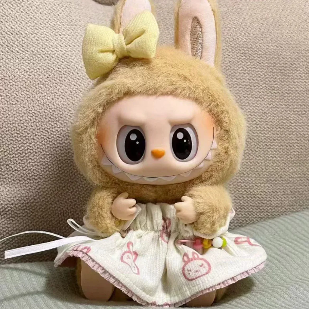 thumbnail image 1 of Hot Original Labubu Monster Have A Seat Series Cute Rabbit Spirit Doll Toy Ornaments Only Clothes Cute Doll Toy Birthday Gift, 1 of 5
