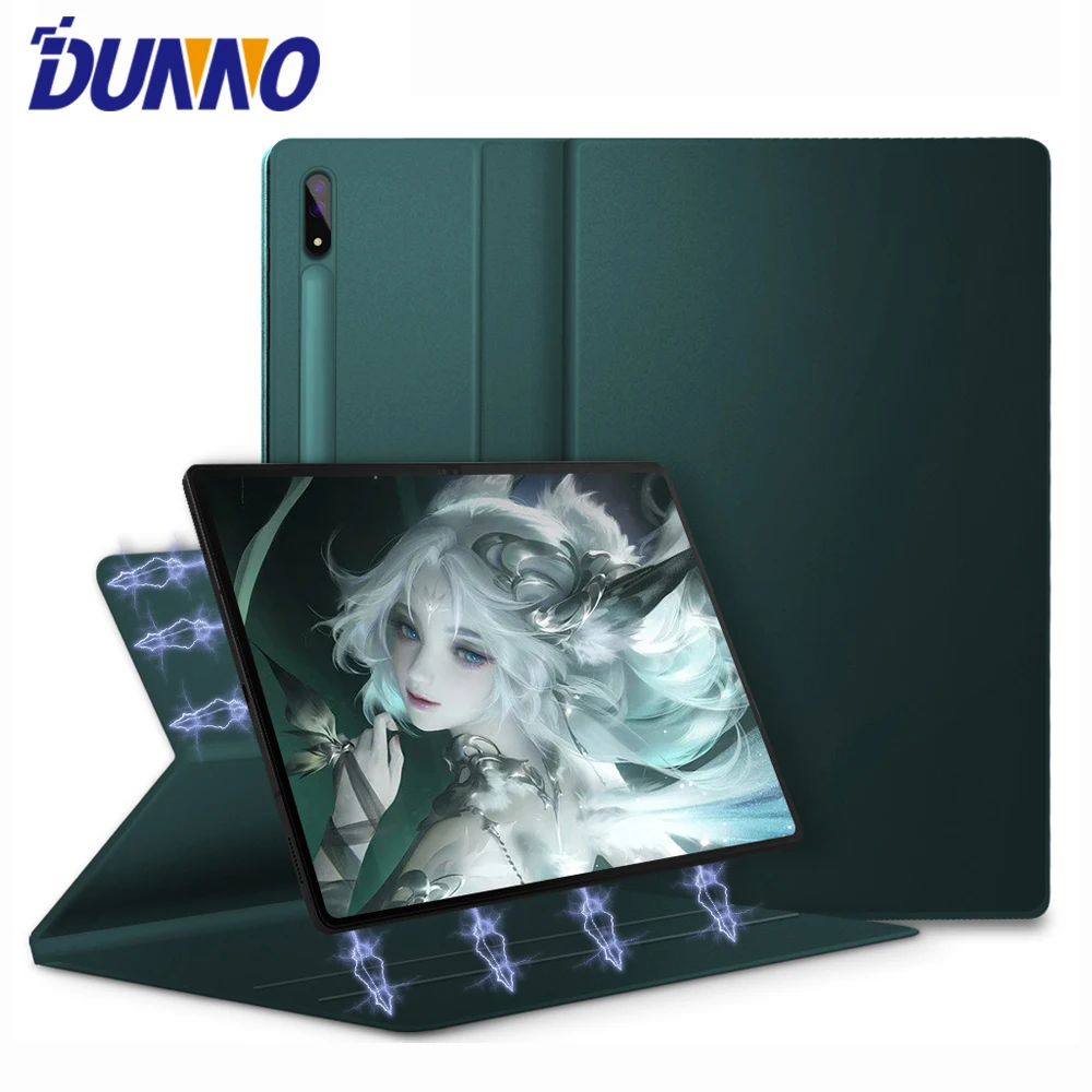 Capa para Tablet Magnética com Suporte para Lápis Embutido Capa para Samsung Galaxy Tab s6 Lite s7 s8 s9 s7 fe s7 Plus s8 s9 Ultra