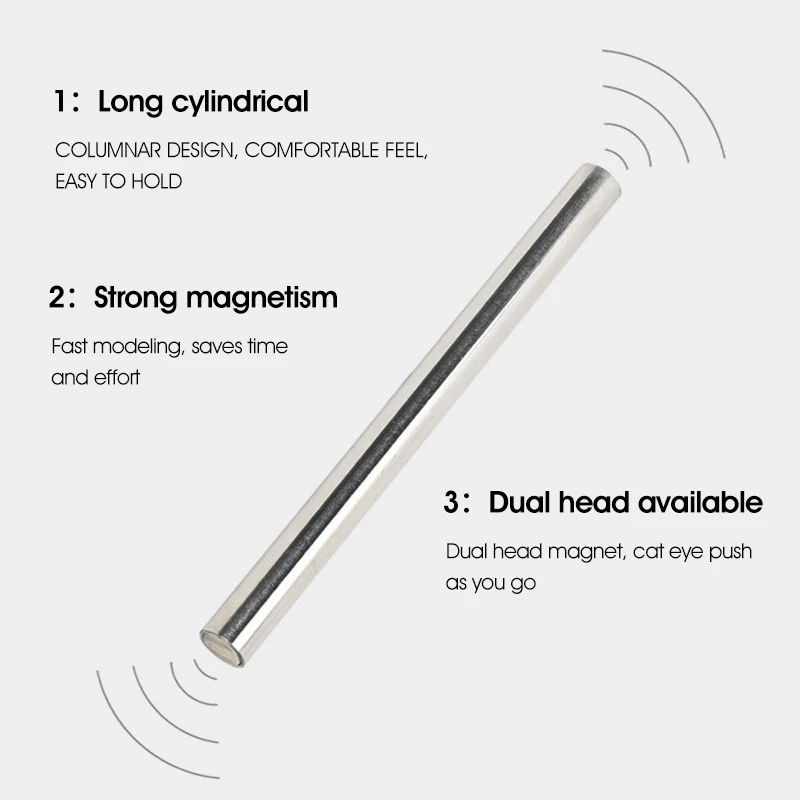 Multifunctional Strong Magnet Stick 3D Cat Eye Painting Nails Art Design Cat Eye UV Gel magnetic nail art tools magnetic nail pen magnetic nail tools nail care tools cat eye nail tool For Manicure Art Design Special Tools