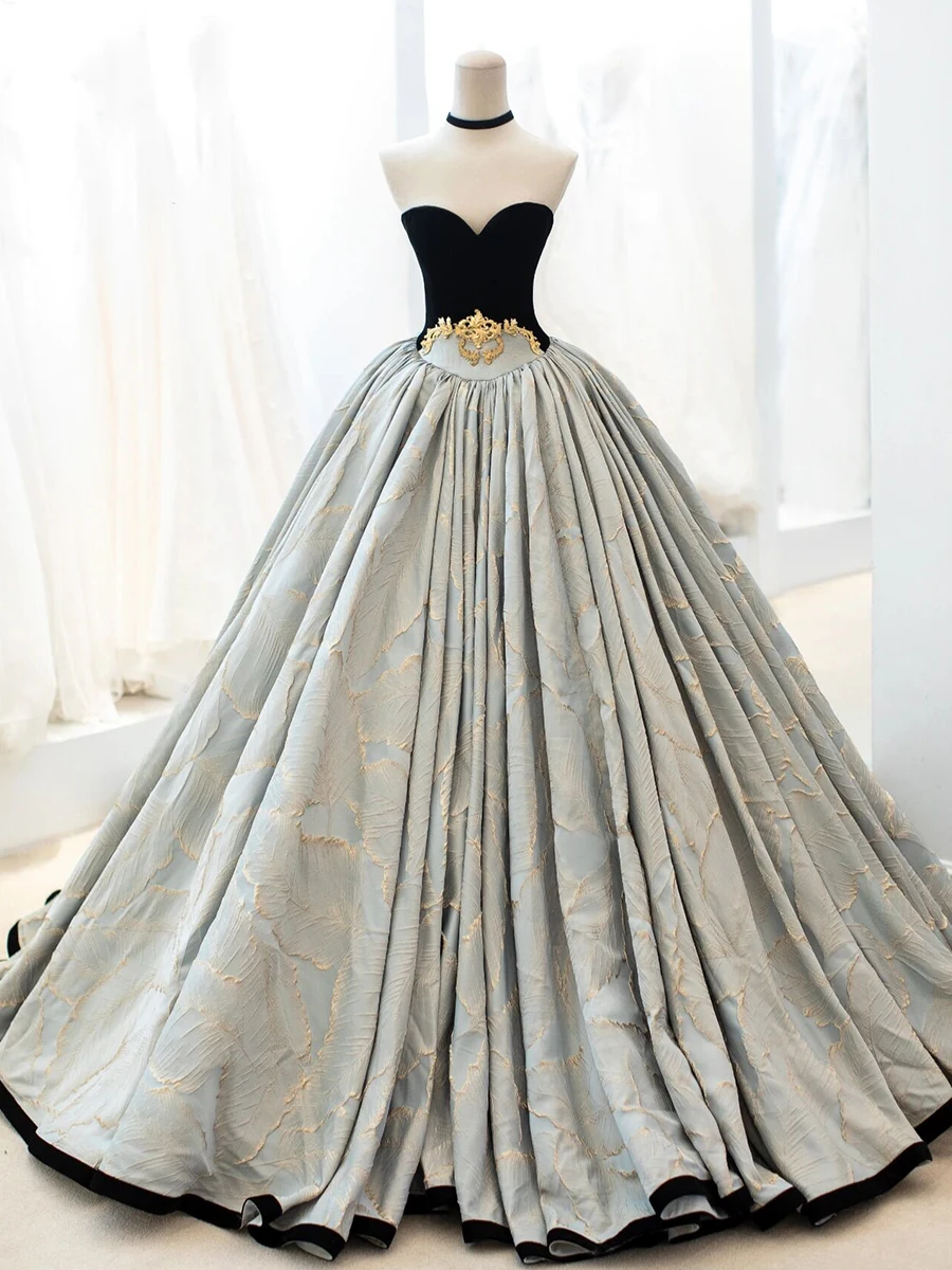 JVDV elegantní soumrak šaty samet milenka límec nevěsta svatební šaty hostina šaty roztomilý kněžna šaty ples gowns