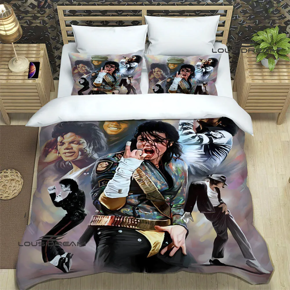 

Michael Jackson printed Bedding Sets exquisite bed supplies set duvet cover bed comforter set bedding set luxury birthday gift