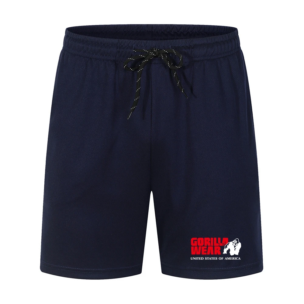 New Shorts For Men Fitness Bodybuilding Man Summer Gyms Workout Men's Mesh Quick Dry Sport Pant Gorilla Sportswear 4