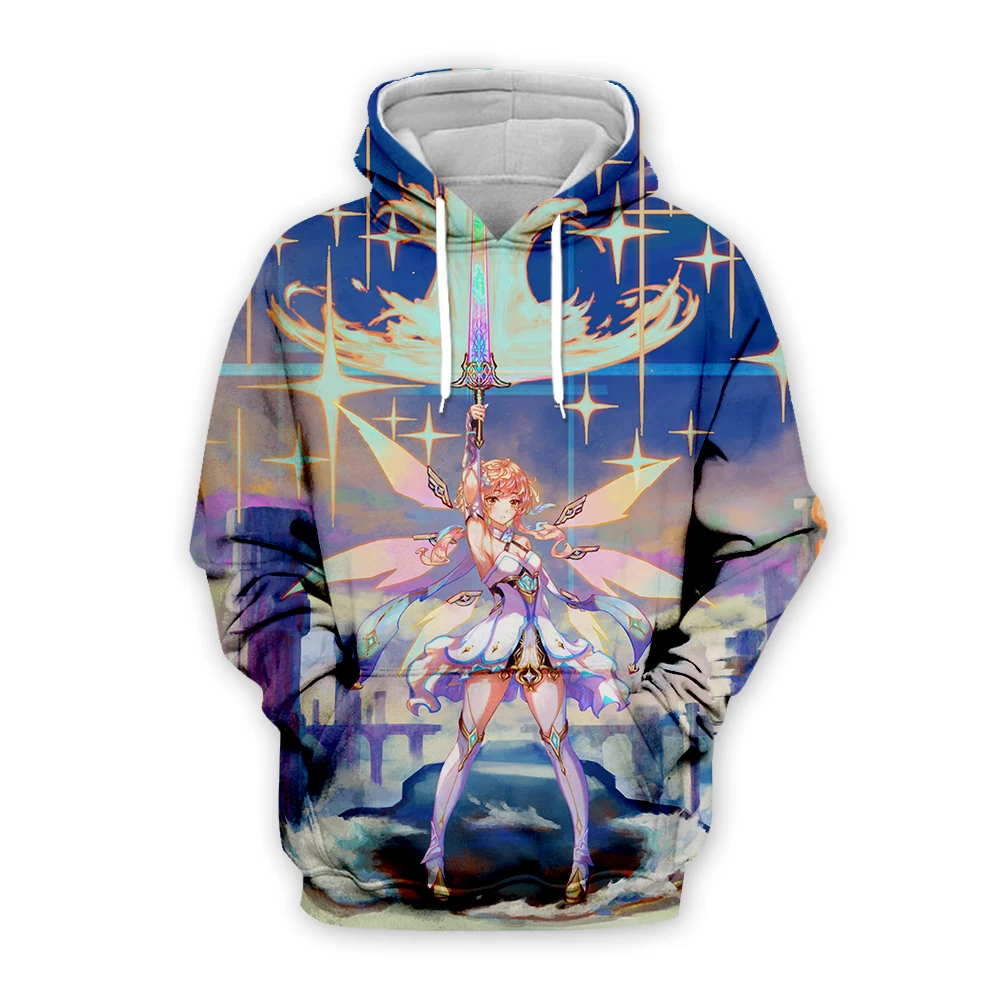 Anime Game Genshin Impact Hoodies Men 3D Print Drawstring Hoodie Sweatshirt Fashion Unisex Hoody Harajuku Streetwear XS-5XL