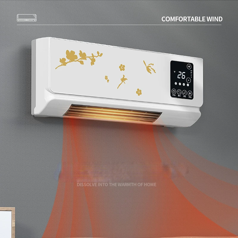 Remote Control Heating Wall-mounted Home Heaters Touch Screen Mobile Type  Heater Bathroom Air Conditioning Type Electric Warmer - Electric Heaters -  AliExpress