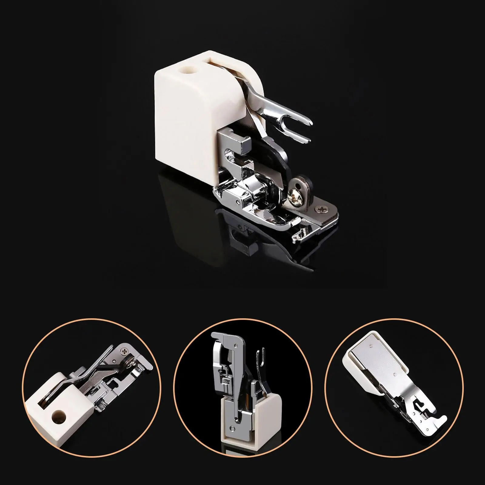 Side Cutter Overlock Presser Foot Household Trims Hems Edges Attachment