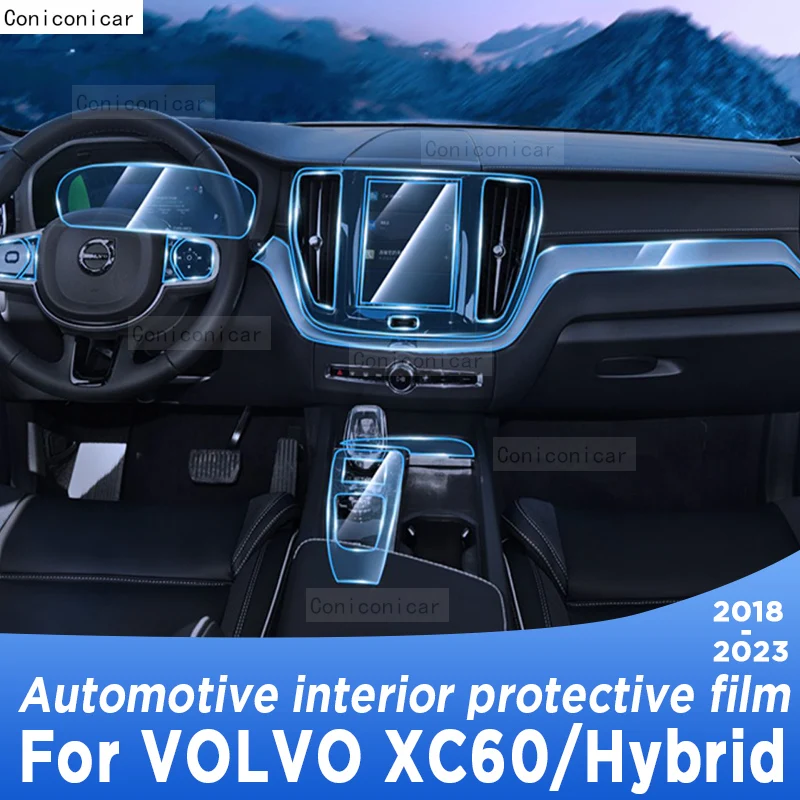 

Для VOLVO XC60/Hybrid 2018-2023, панель редуктора, экран навигации, Автомобильный интерьер, защитная пленка TPU покрытие, защита от царапин