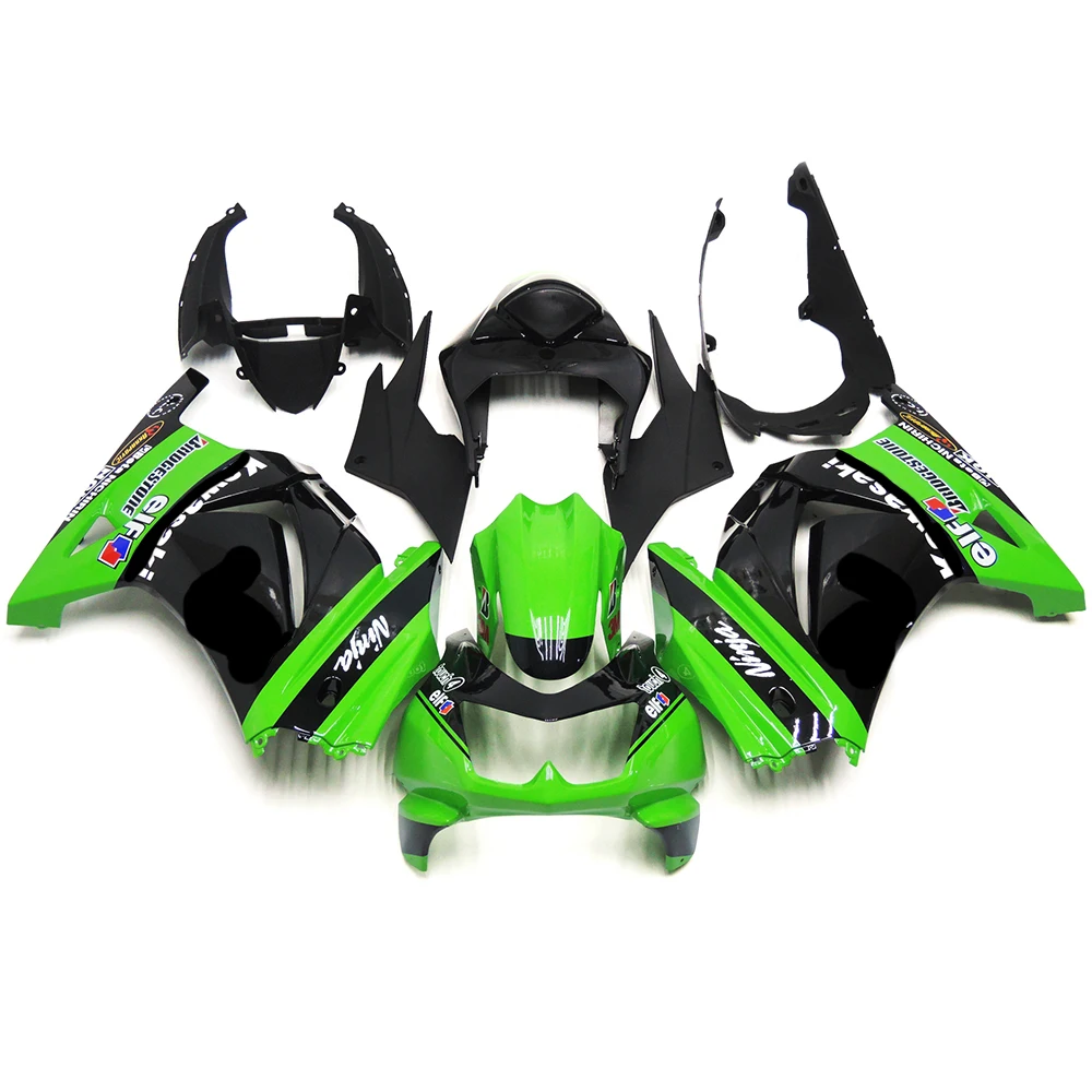 Para EX250/Ninja 250R 2008-2012 Carenado De Carrocería ABS Plásticos Moldeados Por Inyección 4 Colores