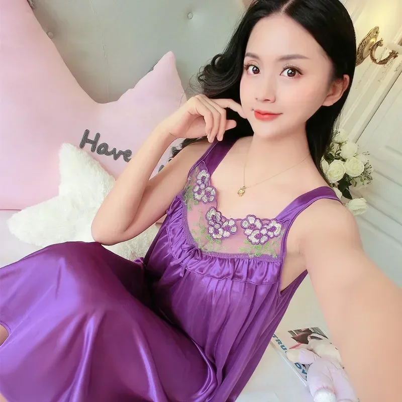 

Lace Sling Women Oversize Babydoll Summer Femme Home Nightgowns Clothing Homewear Lingerie Ruffles Sleepwear Sleepshirts Erotic