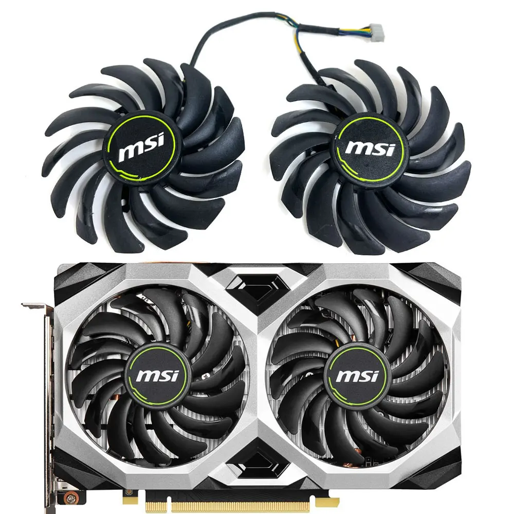 Conjunto Pld09210s12hh Gtx 1660 Super Ventus xs oc Gpu Fan para Msi Gtx 1660 1660 Super 1660 ti Ventus xs Pcs
