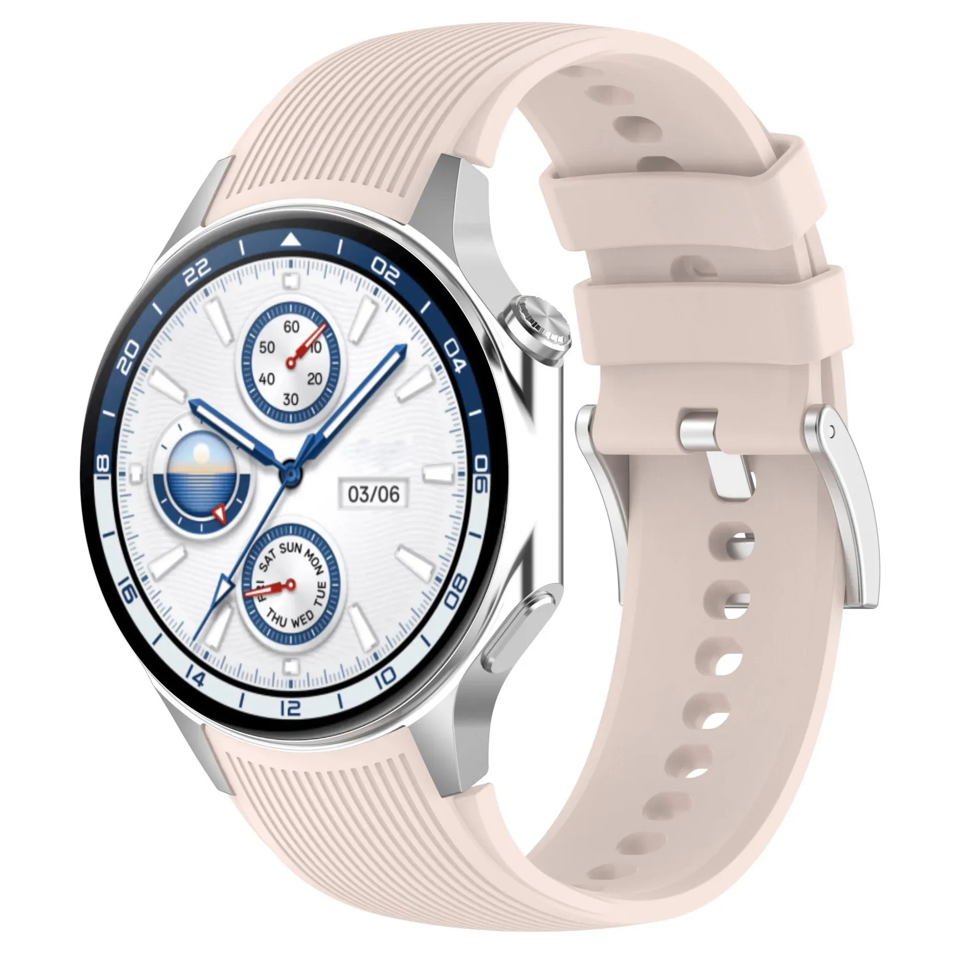 Enhanced Silicone Sport Strap - No Gap Design, Replaceable Wristband Bracelet