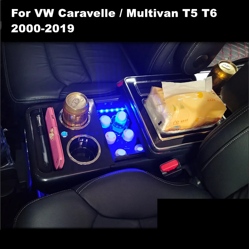 FOR-VW-Caravelle-Multivan-T5-T6-2000-2019-Center-Console-Armrest-Box ...