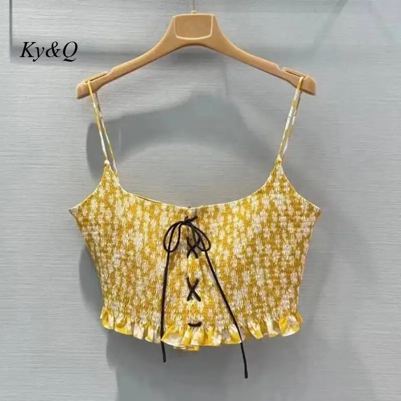 2022 Women Brands Design Stretch Summer Women's Printed Small Camisole