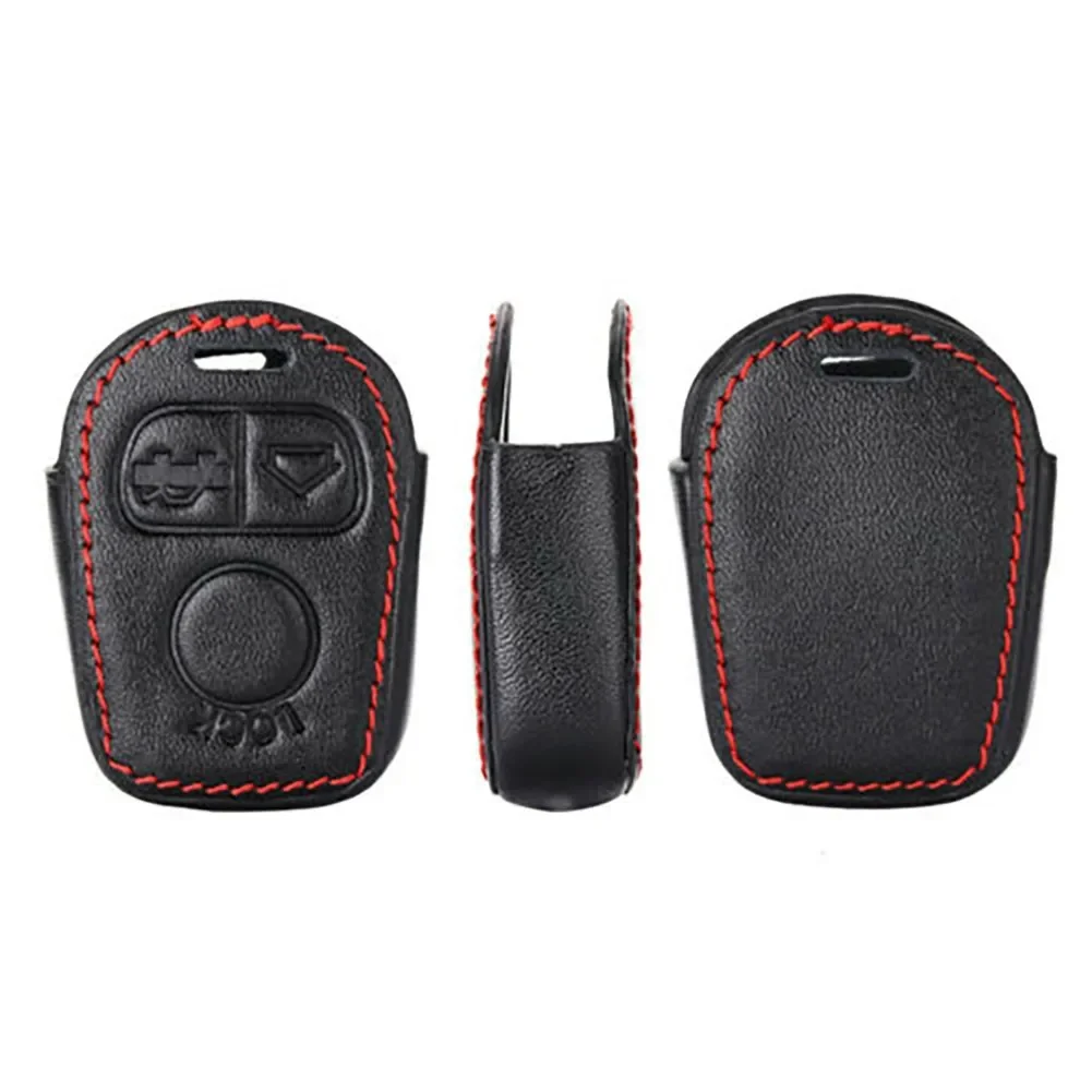 Black Leather Key Chain Cover Case For BMW E34 E36 E38 E39 E46 3 5 7 Add a Touch of Sophistication to your Key