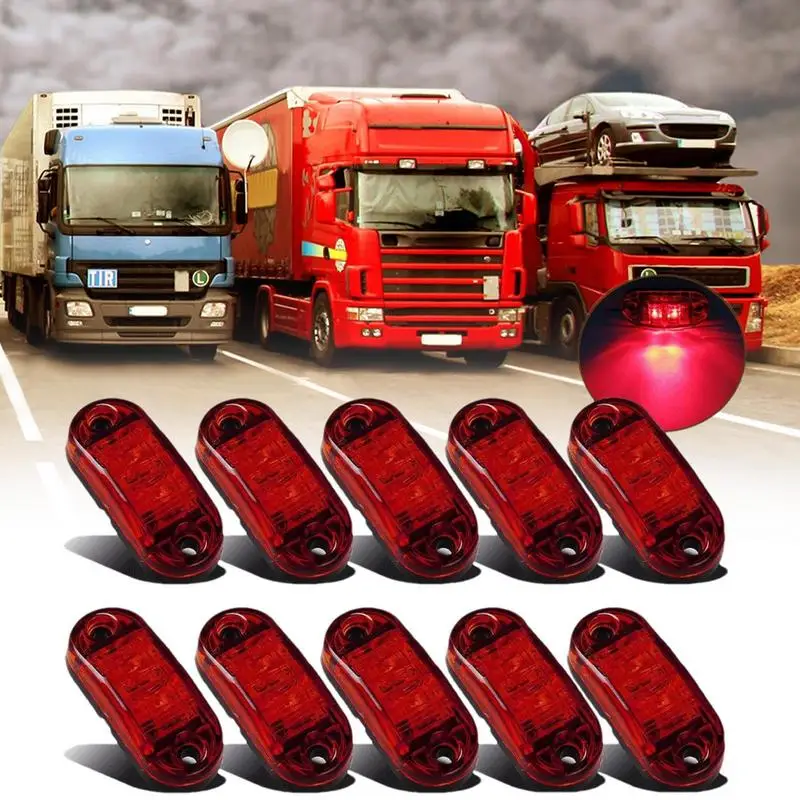 

Trailer Marker Lights 12V 24V LED Auto Car External Lights Durablee Led Side Marker Lights 5pcs Super Bright Truck Marker Lights