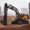 In Stock EC380 RC Hydraulic Excavator 1/14 Remote Control Metal Digger Construction Vehicles 5-way Reversing Valves Lights Toys 1