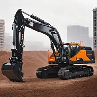 In Stock EC380 RC Hydraulic Excavator 1/14 Remote Control Metal Digger Construction Vehicles 5-way Reversing Valves Lights Toys 1
