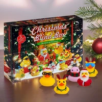 2024 Christmas Rubber Duck Advent Calendar 24 Days of Christmas Rubber Duck Set for Kids Christmas Party Favors 2