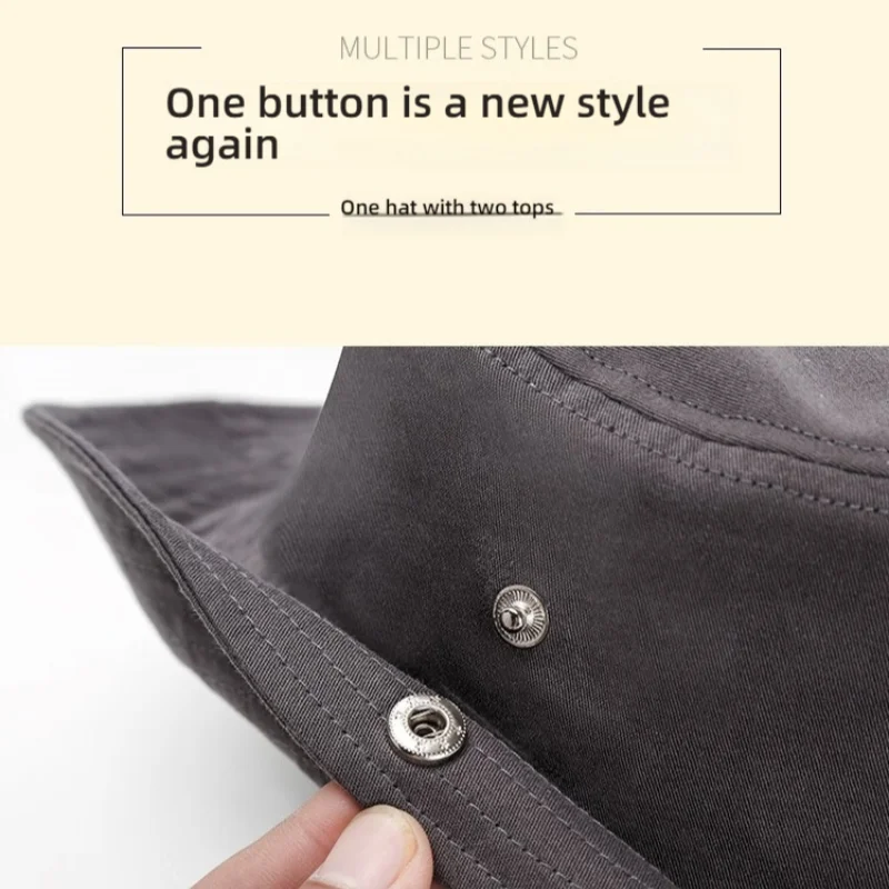 Spring and Summer New Hat Men's Outdoor Mountaineering Sunshade Fisherman Hat Summer  Breathable Sunscreen Fishing Hat