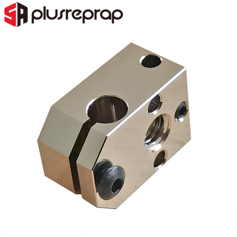 For Pphaetus Drag-on Hotend Plated Copper Heat Block High Temperature Heating Block Repair Parts Compatible with V6 HOTEND