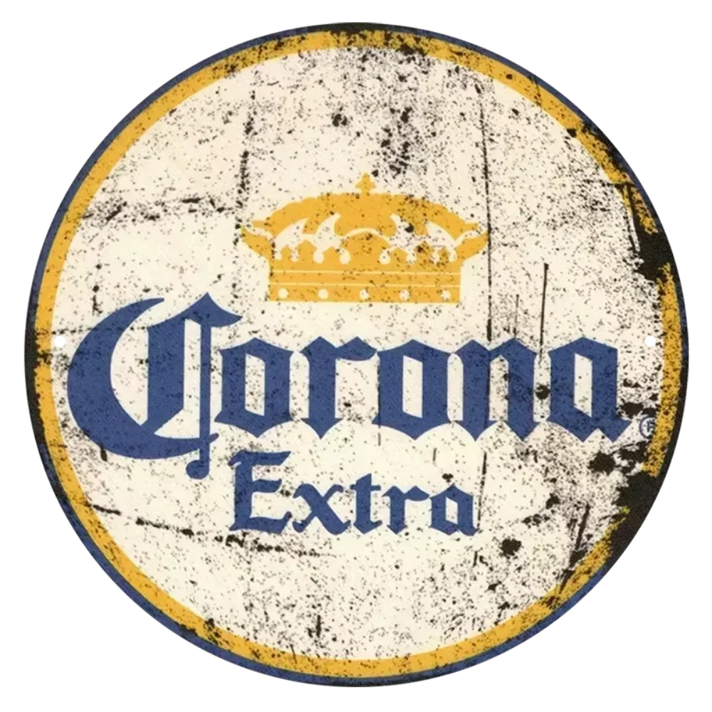 Beer Posters Retro Aluminum Beer Posters Round Metal Signs Ideal for Decorating Pub Bar Club or Man Cave with Vintage Charm and Style