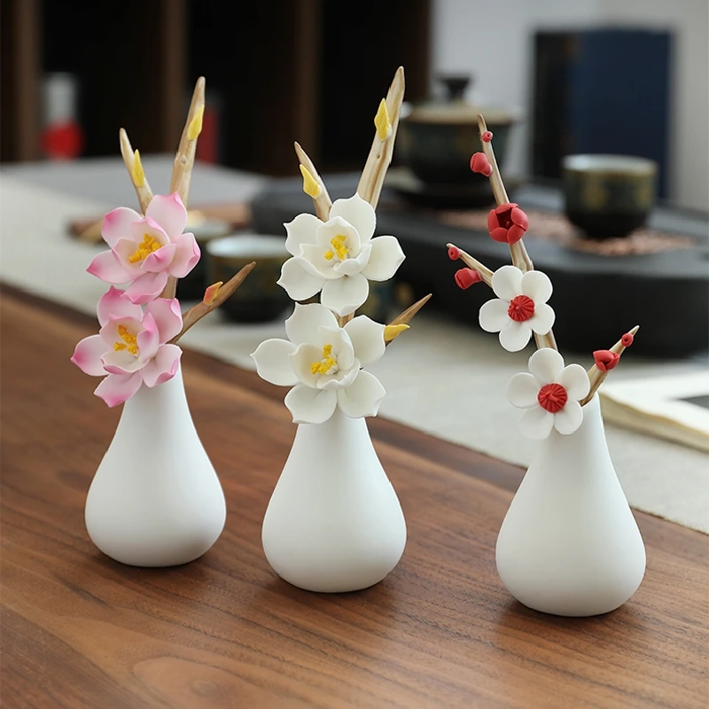 0046 Ceramic Handmade Vase Desktop Decoration Living Room Flower Arrangement Modern Home Bedroom Art Creative Birthday Gift