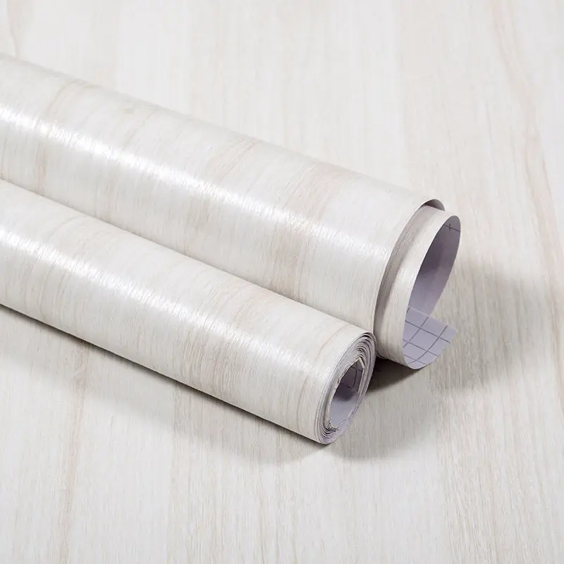 Wood Grain Vinyl Contact Paper for Home Renovation - Self-Adhesive & Waterproof Decor