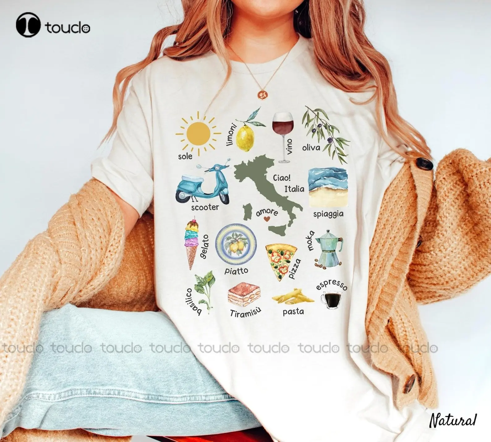 Camicia Italia Parole Italiane Italia Vestiti T-Shirt Morbida E Confortevole Maglietta Nera Da Uomo Regalo Personalizzato Xs-5Xl T-Shirt Stampata