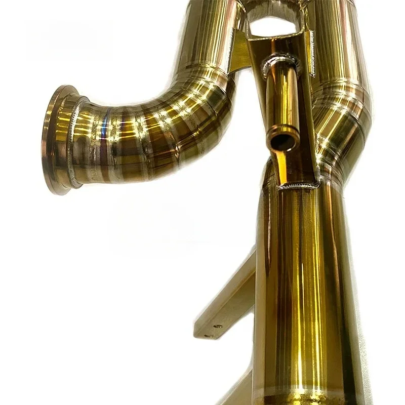 High Flow Titanium Exhaust Pipe para Racing Car, Catback Exhaust Pipe, Lamborghini Huracan 5.2 LP580-2 LP610-4 2014