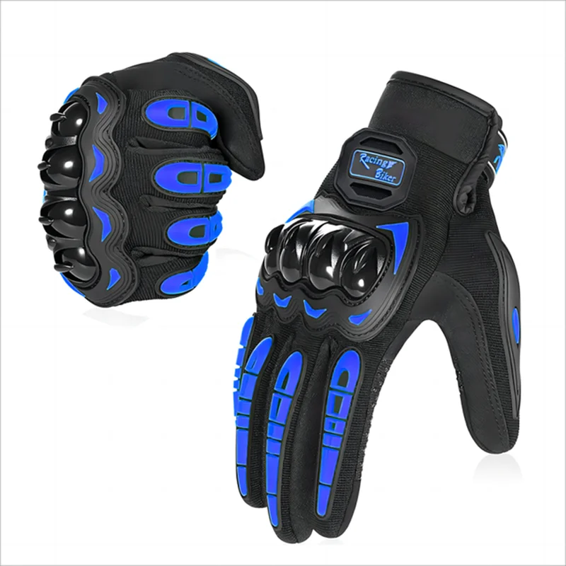 

Мотоциклетные Перчатки для сенсорных экранов, дышащие гоночные перчатки с закрытыми пальцами, защита от падения для горного велосипеда, для вождения