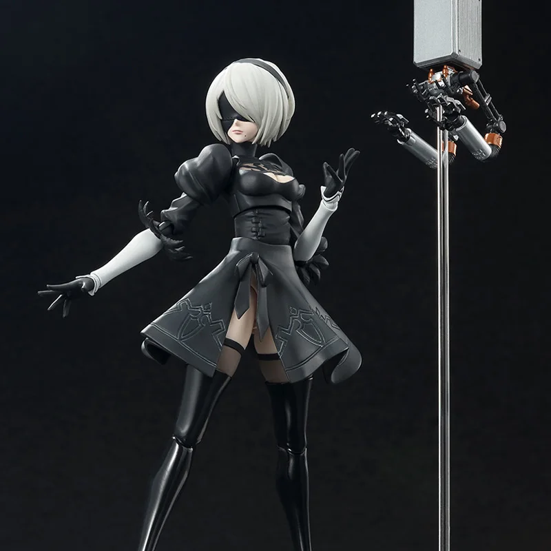 반다이 오리지널 박스 S.H.Figuarts Nier:Automata 2B 9S 모델 키트, 애니메이션 액션 피규어 완제품 모델, 어린이 장난감 선물