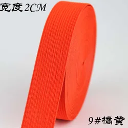 Colorful High - Elastic Latex Knitted Bands - 5M (Orange yellow)