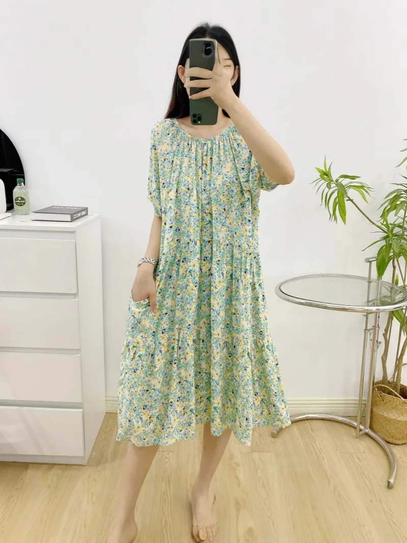 chinese dress ladies Lorraine in Solid Below the Knee A-Line Dress main image 1