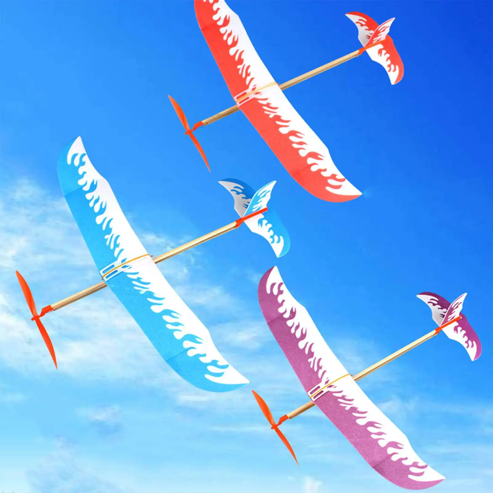 Rubber Band Powered Airplane Rubber Band Powered Airplane Kit Glider Toys Aircraft Games Play for Sports Kids Girls Boys Outdoor