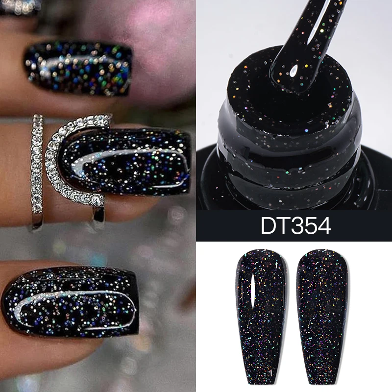 Amazon.com : Green Glitter Gel Polish with Black White Red Gel Nail Polish,  Sparkly Shiny Gel Nail Art UV LED Lamp Need Nail Gel for Manicure DIY and  Nail Salon : Beauty