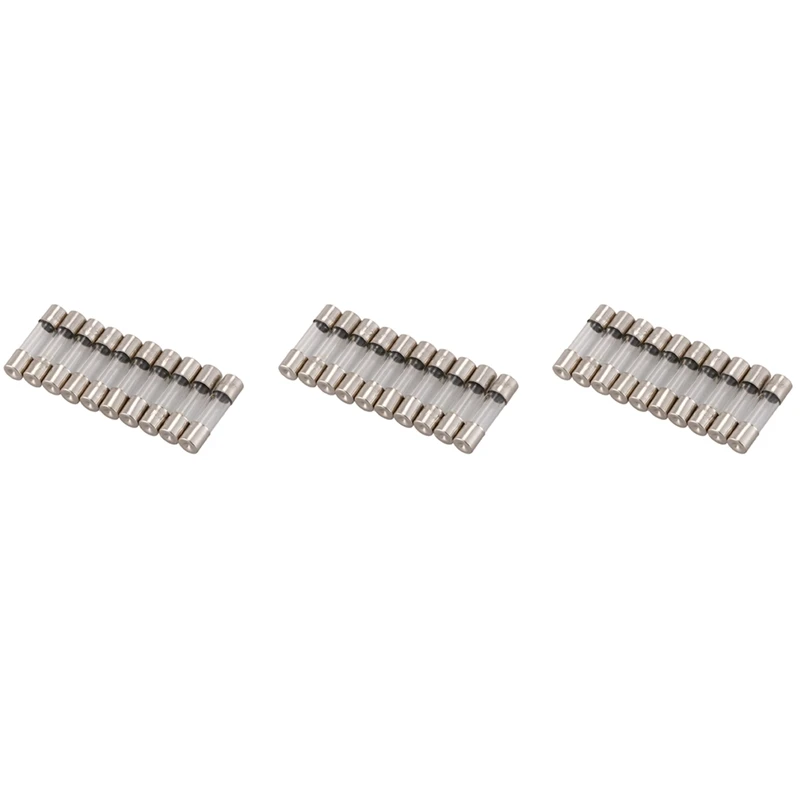 

30Pcs 250V 0.2A 200MA Quick Fast Blow Glass Fuses Tubes 5Mm X 20Mm