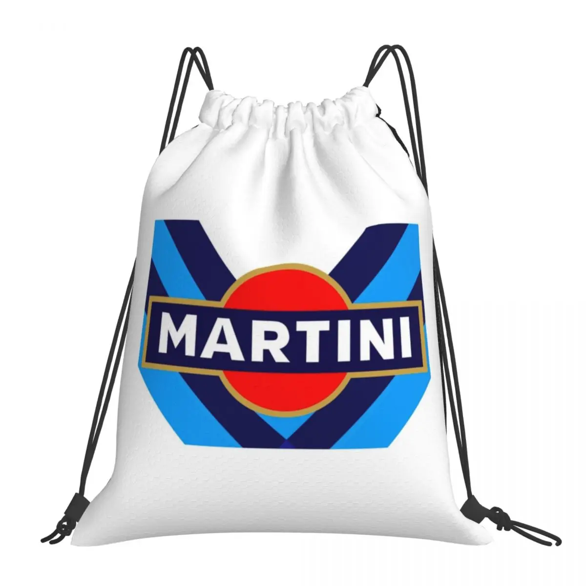 

Martini Racing Backpacks Casual Portable Drawstring Bags Drawstring Bundle Pocket Sundries Bag Book Bags For Man Woman School