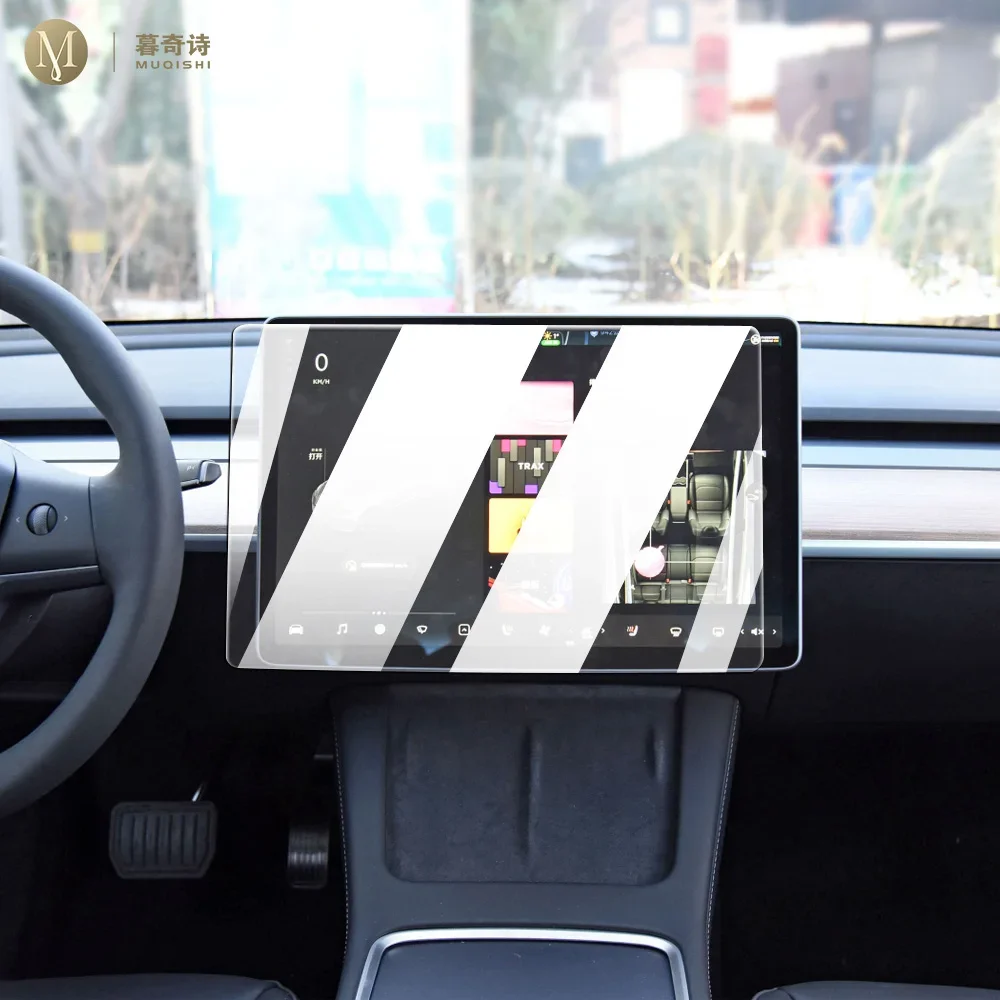

For Tesla model 3/Y 2019-2022 Car interior console Radio screen resist film Toughened glass GPS navigation Film Anti scratch