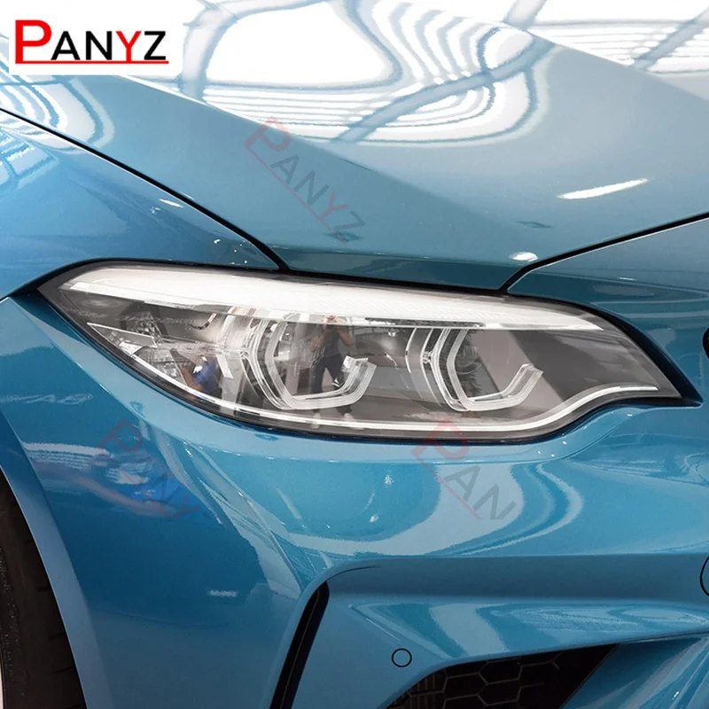 Per Bmw M2 F87 Competition Cs 2016-Oncar Faro Pellicola Protettiva Faro Tinta Fanale Posteriore Trasparente Fumé Nero Tpu Sticker