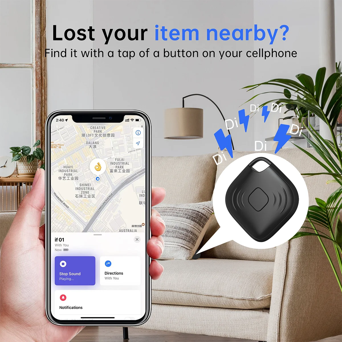 Mini Anti-Lost Tracking Device Bluetooth Tracker Key/Wallet/Bag Finder Locator S