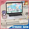 Desktop Storage Drawer Wooden Computer Laptop Elevated Stand with Drawers Creative Dormitory Office Desk Organizer Storage Rack 1