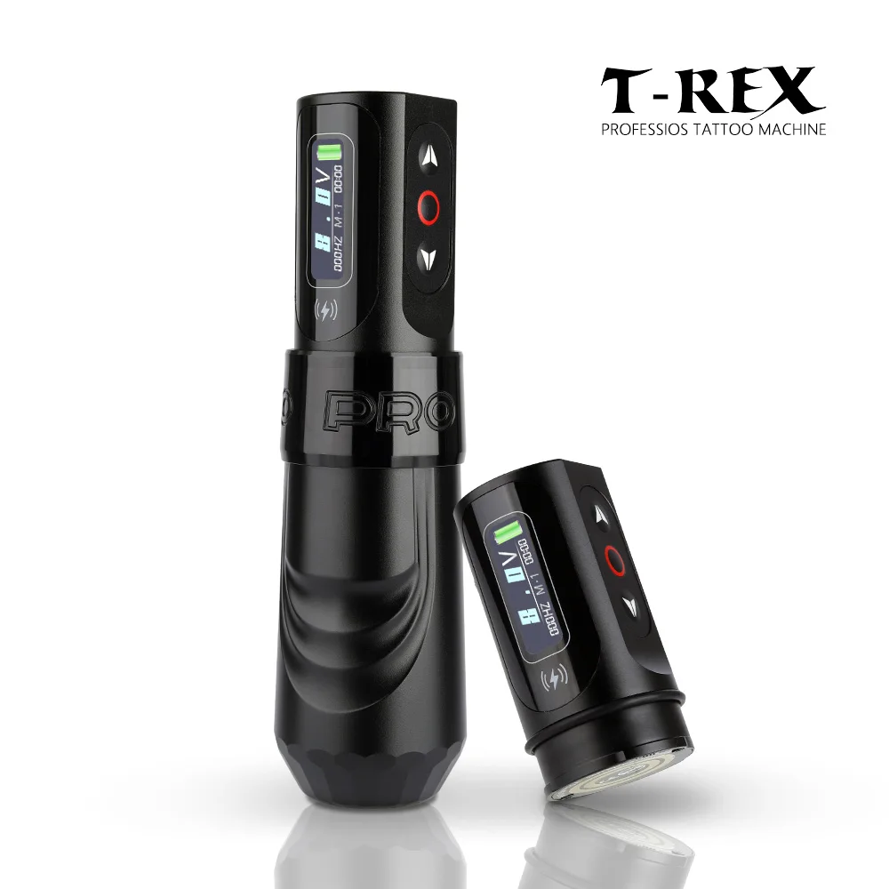 Trex 高品質のタトゥーマシン T-Rex Cordless Tattoo Pen Machine Gun with 2 Replaceable