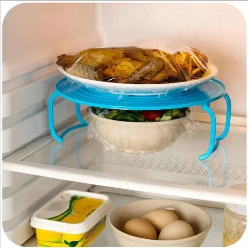 Round Foldable Kitchen Accessory Steaming Dish Environmentally Friendly Tray Rack for Microwave Oven storage tray kitchen tray