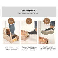Machine automatique intelligente pour couvre-chaussures domestiques, nouveau modèle 2026, à commande par pédale, pour film jetable, usage intérieur, avec enrouleur et rétracteur 2