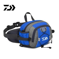 New Daiwa Fishing Bag Waterproof Nylon Sling Bag Multifunctional Outdoor Sports Mountaineering Travel Storage Waist Bag