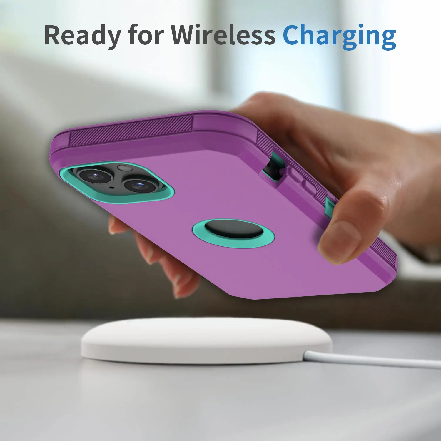 iPhone 14 Purple Shockproof Rugged Case 6