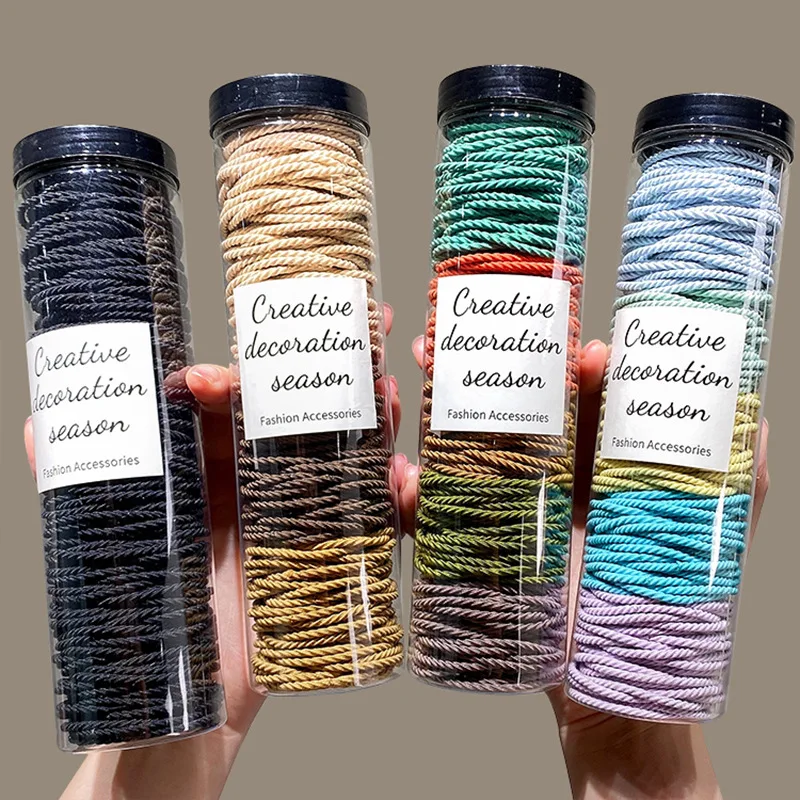 Solid color hair ties