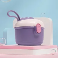 1 Pcs Baby Milk Powder Box 220/440 ML Travel Portable Food Storage Box Safely Sealed Milk Powder Jar With Spoon Bpa Free 1