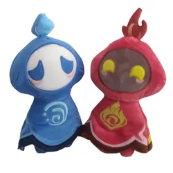 Genshin muñeco de peluche de impacto de 30cm para niños, figura de peluche de Abyss Mage de dibujos animados, atributos del fuego, propiedades del agua, regalo