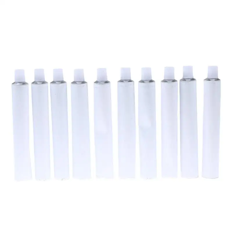 10 Pcs Empty Aluminum Paint Tubes 30/60/100 Ml Paint Tubes For Storing Paint Acrylic Watercolors Gouaches Oils And Making Paint